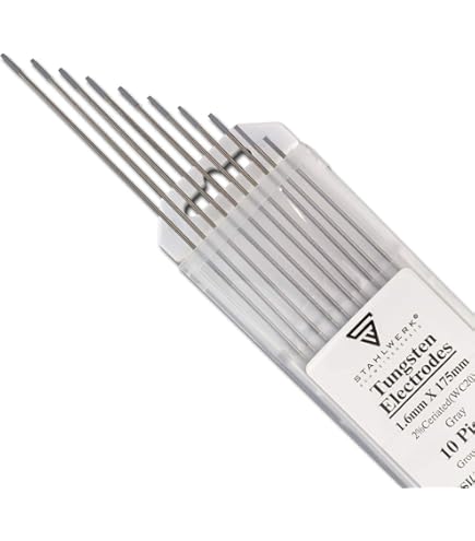 Elettrodi Tungsteno 2.4mm X 175mm Per Saldatura TIG | 2% Lantanati (blu), Confezione Da 10 - Foto 5