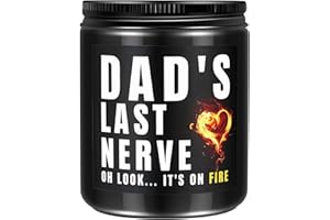 WOMPOLLE Christmas Birthday Gifts for Dad from Daughter Son,Funny Fathers Day Christmas Candle Gifts for Dad Daddy Father,Fathers Day Present for Him Husband Men Dad