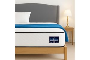 BEDZONLINE Pocket Sprung Memory Foam Hybrid Mattress - 4ft Small Double (190 x 120 x 20cm) | Medium Firmness Sleep Support | Orthopaedic, Motion Isolation & Pressure Relief | Cooling & Hypoallergenic