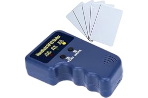 GODELY Scrittore del Lettore di RFID, Scrittore Astuto Tenuto in Mano del Lettore Della Catena Portachiavi di 125khz RFID, Copiatore, Compreso le Carte Chiave Scrivibili T5577 10pcs per il Card (Card)