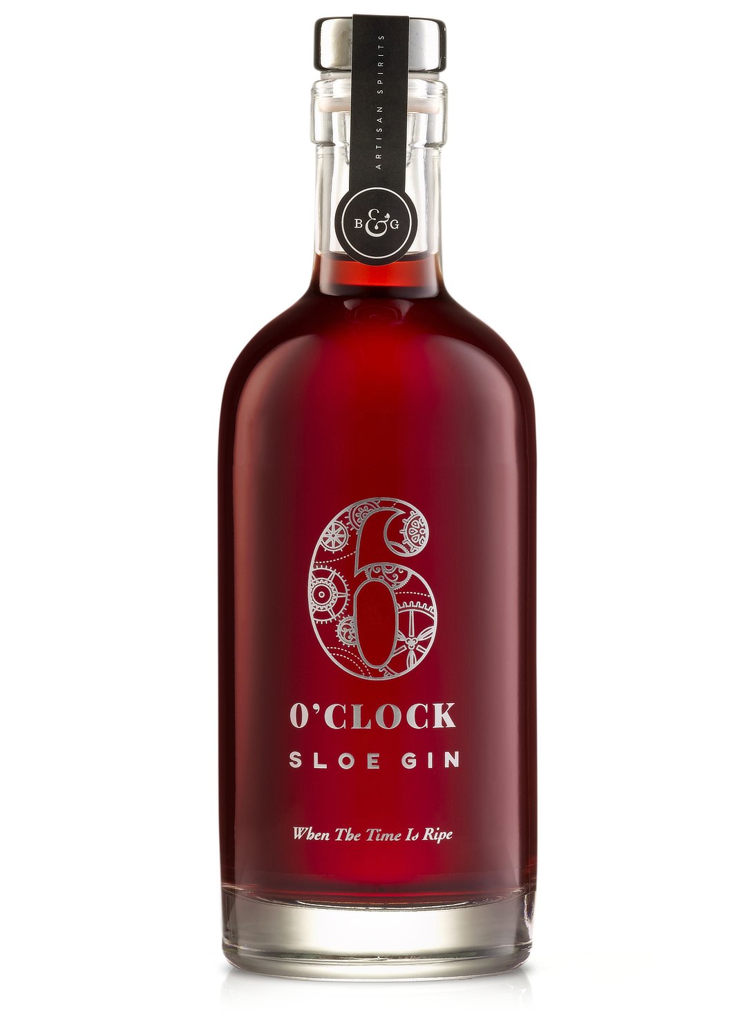 6 O'clock Gin Sloe Gin Rich & Intense Flavour, Fruity Gin (35cl