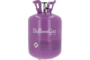Folat 25203 BallonGaz Helium – 360 Liter Ballongas mit Füllventil für 50 Ideal für Geburtstage, Party, Hochzeit | Einweg Gasflasche aus recyclebarem Metall | Gas, Luftballons, Folienballons, Grün