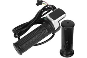 DIOCHE Electric Bike Throttle Ebike Throttle Blend Lcd Electric Quantity Display With Switch Ebike Speed Governing Throttle Grip 6 Cores