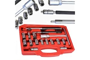 Cerlingwee Taglierina per Sedile iniettore, taglierina per iniettore in Carbonio 17 Pezzi/Scatola con Scatola per Adulti per Kit di Attrezzi per Garage Auto