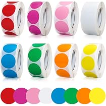 5940-Pack 1/4 Inch Colored Dot Stickers - 15 Colors, Round Labels For Coding, Organizing, Planners & DIY Crafts - View #8