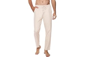 Sykooria Pantalones Hombre Casuales Algodón Pantalon Chandal Hombre Largo con Ajustable Cordón Pantalones Deportivos Hombres Cintura Elástica con Bolsillos