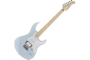 Yamaha Pacifica 112V Hochwertige E-Gitarre in elegantem Design für Einsteiger und Fortgeschrittene, mit 2 online Gitarrenstunden bei einem Lehrer der Yamaha Music School, in Ice Blau