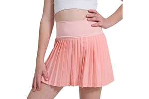 zffriction Röcke Mädchen Tennisrock Faltenrock mit Taschen Innenhose, Kinder Golf Skorts Plissierte Skater Sportrock Sommer Minirock