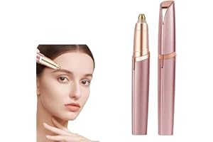 PCTC Rechargeable Eyebrow Hair Remover,Electric Painless Eyebrow Trimmer Epilator for Women, Eyebrow Razor with Light,Brows Shaper. for face Hair and Nose Hair,Portable Eyebrow Hair Removal Razor