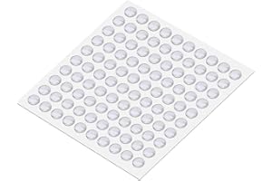 nuoshen 100 Pcs Clear Rubber Feet, 8 * 3mm Adhesive Bumper Silicone Pads Sound Dampening Bumpers Self Stick Transparent Furniture Buffer Pads for Furniture Glass Tables Door