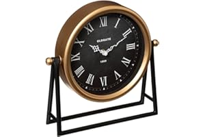 ATMOSPHERA CREATEUR D'INTERIEUR Atmosphera – Standuhr Luca – Metall – Schwarz & Gold 26 x 26 cm
