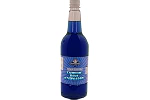 SNOW SHOCK SnowShock 1ltr Slush Syrup - Concentrate Dilute for Ice/Slushy Machine, Flavoured Slushie Maker… (1000, Blue Raspberry)