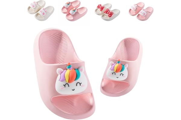 Fadezar Strandtofflor flicka pojke poolskor sandaler lätta halkfria badtofflor dusch unisex barn