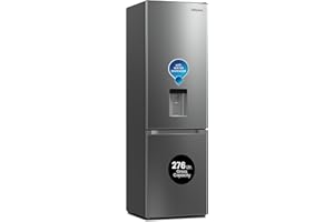 Nobel Bottom Mounted Refrigerator, 276L Gross / 248L Net Capacity, Inverter, Water Dispenser, NoFrost, Energy Saving, Temperature Control, Recessed Handle NBF400