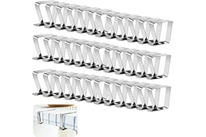 Yuragim Ferma Tovaglie da Tavolo, 30 Pezzi Tovaglia Clip in Acciaio, 5 x 4 cm Fermatovaglia da Tavola Esterno, Ferma Tovaglia da Esterno per Tavolo da Giardino Outdoor Picnic Party Famiglia Ristorante