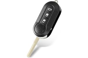 HooRLZ FIAT Schlüsselgehäuse für FIAT 500 Ducato Punto Doblo Brava Bravo Evo Grande Panda Peugeot Citroen Schlüssel, Autoschlüssel FIAT Punto, FIAT Ducato schlüsselgehäuse, FIAT 500 Fernbedienung