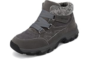 VTASQ Chaussures d'hiver Bottine Doublée De Fourrure Chaud Bottes Hommes Femme Bottes de Neige Outdoor Antidérapantes Bottine de Randonnée Chaussures de Marche