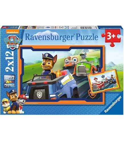 Ravensburger - Puzzle Enfant - Lot de 2 puzzles 12 pièces - Super détectives /Pat'Patrouille - Fille ou garçon dès 3 ans - Puzzle de qualité supérieure - Carton épais et résistant - 80533 Ravensburger - Puzzle Enfant - Lot de 2 puzzles 12 pièces - Super détectives /Pat'Patrouille - Fille ou garçon dès 3 ans - Puzzle de qualité supérieure - Carton épais et résistant - 80533