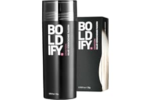 ‎BOLDIFY BOLDIFY Streuhaar für Dünner Werdendes Haar (Hellblond), Unsichtbar, Natürlich, Große Flasche, 28g, Kaschiert Haarausfall in 15 Sek, Haarverdichtung, Haarpuder für Feines Haar, Frauen/Männer