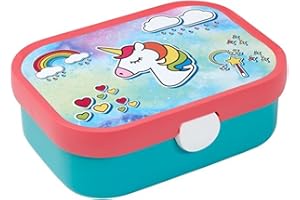 Mepal - Boîte à Déjeuner Campus - Lunch Box Bento pour Enfants - Boite Repas avec Compartiment Bento - Fermeture à Clip - Sans BPA et Compatible au Lave-Vaisselle - 750 ml - Unicorn,