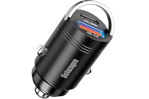 USB C ładowarka do zapalniczki samochodowej, Sctazagre 12V szybka pamięć cygar USB łącznie 48W [PD30W+QC 3.0] ładowarka samochodowa mini metalowa do iPhone 14 13 12 Pro Max Samsung Huawei