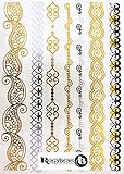 Beautiful Metallic Temporary Tattoo Bracelets (Various Designs) by ReignBeau B
