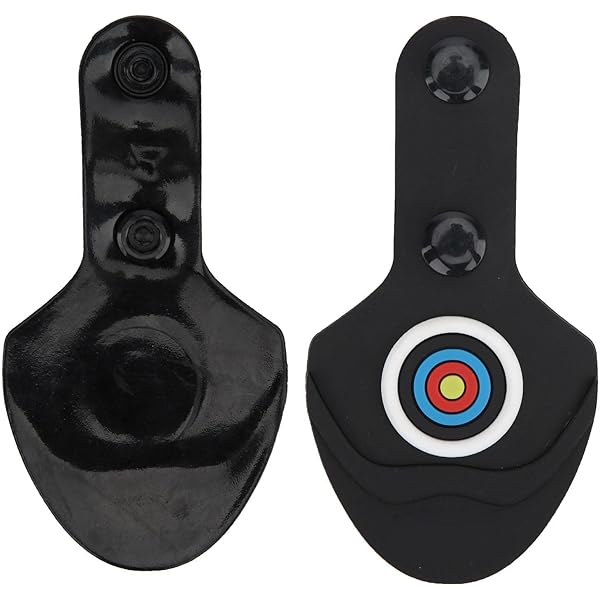 IPNSDON Protezione Dita Tiro Con Arco - Manicotto Doppio Strato Microfibra, Nero, 1 Pezzo