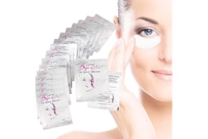 BEAUTY PLUS Exeton, Eyelash Gel Pads, 50 Pairs, Lint Free Under Eye Gel Pads Eye Patches For Eye Lash Extensions, Saloons, Individual