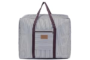 VANKRA Waterproof Thick Large Storage Bag 600D Oxford Organizer Travel Luggage Bag For Blankets, Duvet,Pillows, Clothes Moving Home (Brown, Large)