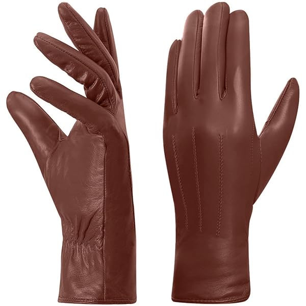 TheGloveHut Echt zacht lederen dameshandschoenen volledig gevoerd, Crème, Extra Large 8