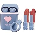 Heng Fang 2in1 Matte Lipstick Set, Red Lipstick Crayons in a Blue Casing with strong hook for bagpacks, Cute Lipstick, Lipstick Gift Ideas, Waterproof and Transfer Resistance, Lipstick for Women
