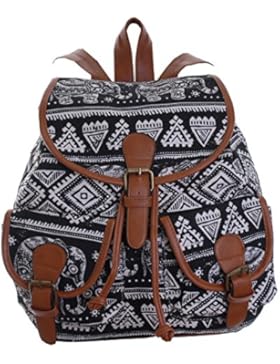 Stoffrucksack Orientalischer Vintage Style Rucksack Stoff Denim Cityrucksack Motiv 4
