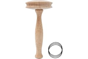 POVANJER Stopfpilz Holznähwerkzeug Stickset Mit Nähnadeln Praktische Helfer Nähzubehör Stopfzubehör Kit Schnelles Ausbessern Von Handarbeiten Stopfgarn Pilz Kit Garn Set Für Socken Kleidung Pullover