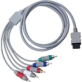 Bealuffe Wii U Multi Out 5RCA 480P HD Ses Video Kablosu 6 Ayaklar i&ccedil;in Wii i&ccedil;in Bileşen Kablosu