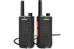 NXGKET Walkie Talkies for Adults Long Range, PMR446 Professional Walkie Talkies with 1500mAh Rechargeable Batteries, 16 Channels, 2 Way Radio for Camping Hiking Travel Work Communication