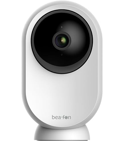 Beafon, Smart Home, Safer 3S Pro, Caméra de Surveillance Extérieure IP65 Protection Contre l'eau et la Poussière, Caméra d'Extérieur Contrôlable, Blanc, Réseau WiFi 2.4G, Android iOS, Caméra de