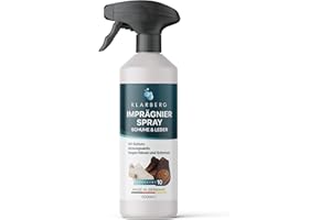 ‎KLARBERG KLARBERG Imprägnierspray Schuhe wasserdicht - Wasser- & Schmutzabweisender Schuhspray - Ideal für alle Schuhe - von Sneaker & UGG's bis zu Wander- & Wildleder Schuhe - Biologisch abbaubar (500 ml)
