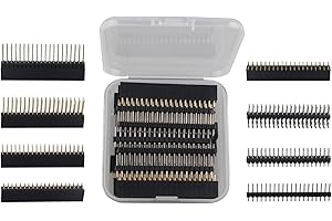 ZDE 2x20 40 Pin Stacking Female Header Kit Raspberry Pi GPIO Stacking Header Extender Pico Header Pack for Raspberry Pi 5/4B/3B+/3B/2B/B+/A+/Zero/Zero W/Zero 2 W (8 Specifications 16pcs)