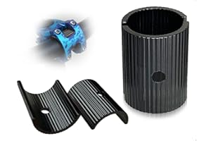 AOYEGIC 2 pièces Manchon de Guidon,entretoise de cale de Guidon de vélo en Alliage d'aluminium,rondelles de Guidon,rondelles d'adaptateur de Guidon,Cales de Potence de vélo(25,4 à 31,8 mm)