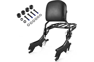 kekykm Softail Holdfast Sissy Bar Upright For Harley Softail Deluxe Street Bob Heritage Classic Softail Slim FLDE FLHC FLHCS FLSL FXST FXBB FXBBS Sport Luggage Rack 2018-2025