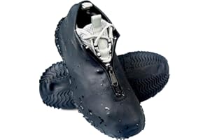 Lady of Luck Silikon Überschuh, Wasserdicht Schuhüberzieher, Überschuh wasserdichte und rutschfeste Überschuhe Wiederverwendbar, mit Verstärkter Antirutsch-Sohle für Regen, Schnee und Matsch