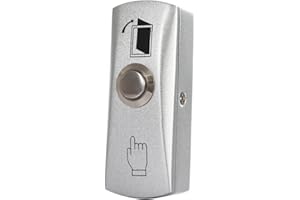 UHPPOTE Zinc Alloy Shell Door Push to Exit Button - Flush-Mount with Backbox for Access Control