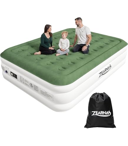 iDOO Luchtmatras, zelfopblazend, luchtbed voor 2 personen, met iDOO Luchtmatras, zelfopblazend, luchtbed voor 2 personen, met