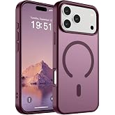 URUCHI G&uuml;&ccedil;l&uuml; Manyetik Telefon Kılıfı, iPhone 18 Pro / 17 Pro, [Mag-Safe ile Uyumlu] [Askeri D&uuml;zey D&uuml;şme Koruması] [G&uuml;&ccedil;l&uuml; Sili