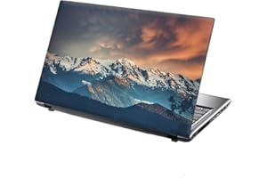 15.6 INCH TAYLORHE SKINS TaylorHe 15.6 inch 15 inch Laptop Skin Vinyl Decal with Colorful Patterns and Leather Effect Laminate MADE IN BRITAIN Pretty Floating Leaves