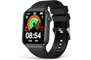 EARLYSINCERE Smart Watch with True Blood Oxygen Monitor, 1.83" Activity Fitness Trackers for Android and iOS with Blood Pressure Heart Rate Sleep Monitor Pedometer, IP67 Waterproof Smartwatch for men and women
