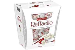 ZEELEC Ferrero Raffaello - Crème fine, amande croustillante, gaufrette croustillante et flocons de noix de coco - 1 paquet de 230g