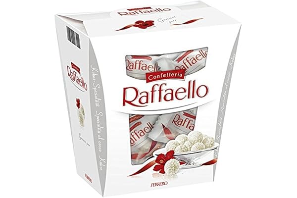 Ferrero Raffaello - Fin grädde, krispig mandel, krispig rån och kokosflingor - 1 förpackning med 230g