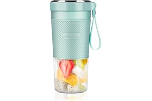 grossag Akku Smoothie Mixer to-go MX 10.05 Türkis mit USB für 0,3 Liter