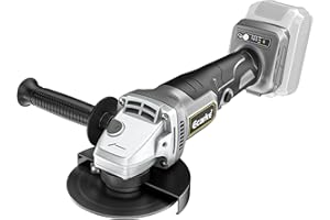Ecarke Cordless Angle Grinder for De Walt 18&20V Li-Ion Battery with 125mm Disc Diameter, 33mm Cutting Depth, Brushless with Quick-Fix-Nut (Blade, Battery, and Charger Not Included)